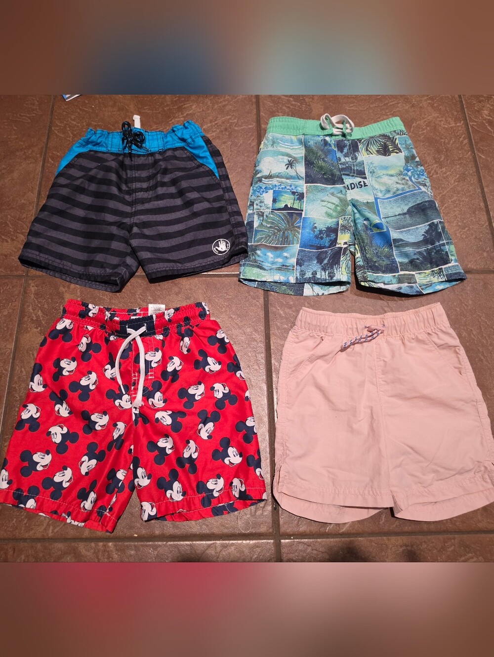 4T Bundle Swim Shorts (GAP, Tom Bahama, Body Glove And Disney)